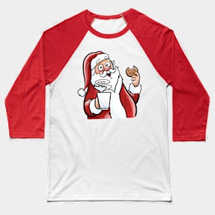 Coffee Break Santa Baseball T-Shirt